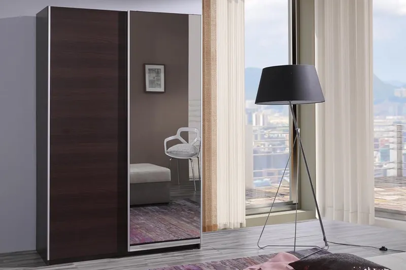 FIFI 135 in Kastanie Wenge mit Spiegeltür rechts